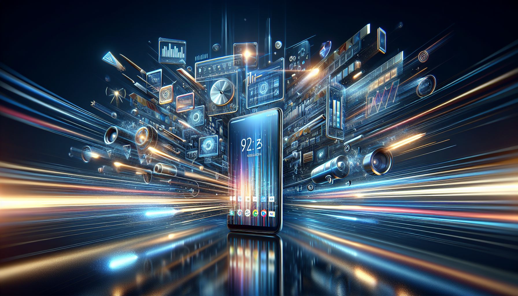 JUARAGO mobile update interface with fast access features and premium visual design